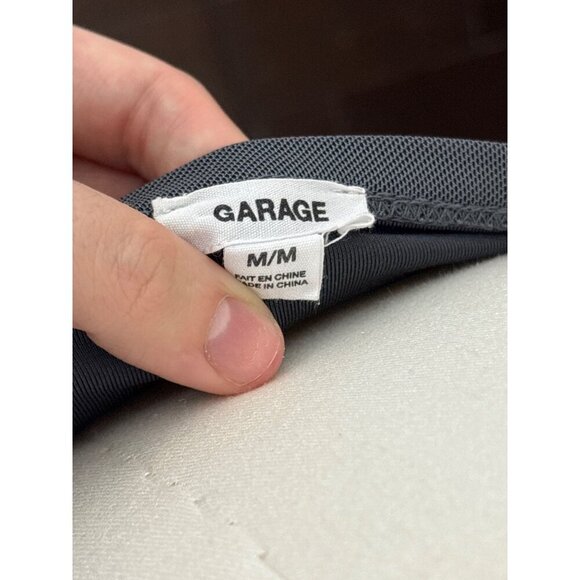 Women’s Garage Medium Grey Mesh Bandeau Top w/ Side Cinch - Picture 4 of 5